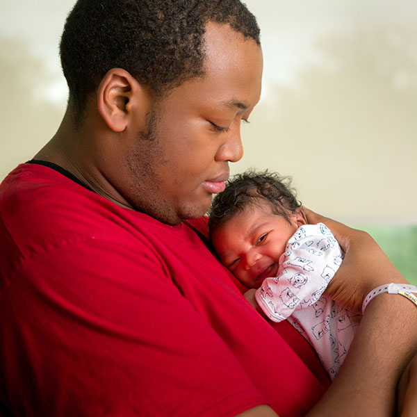 Newborn Baby with Dad