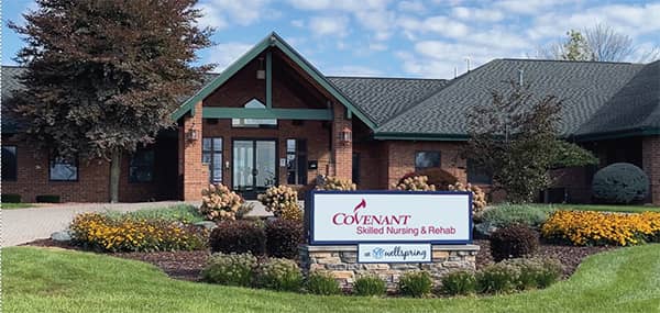 Front Entrance of Covenant Skilled Nursing at Wellspring